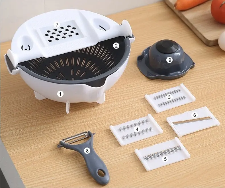 Овочерізка, мультислайсер, тертка basket vegetable cuter - Зображення 7