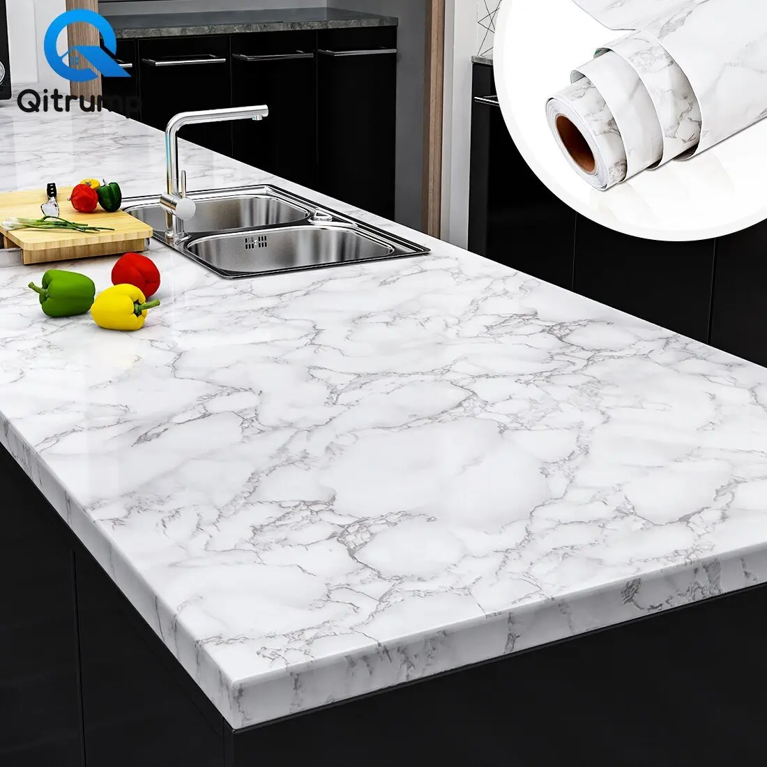 Самоклеюча плівка Supretto Мармур 5Mх0. 60M - Зображення 5