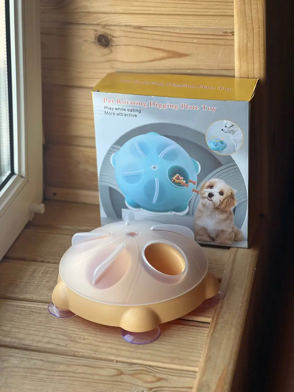 Годівниця для котів з головоломкою що обертається на 360градусів,Іграшка для кота - Зображення 4
