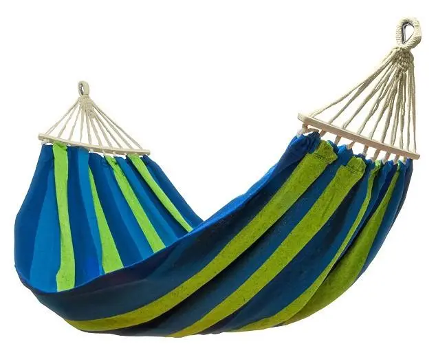 Бавовняний гамак 200х80 см (з маленькою планкою) - Зображення 2