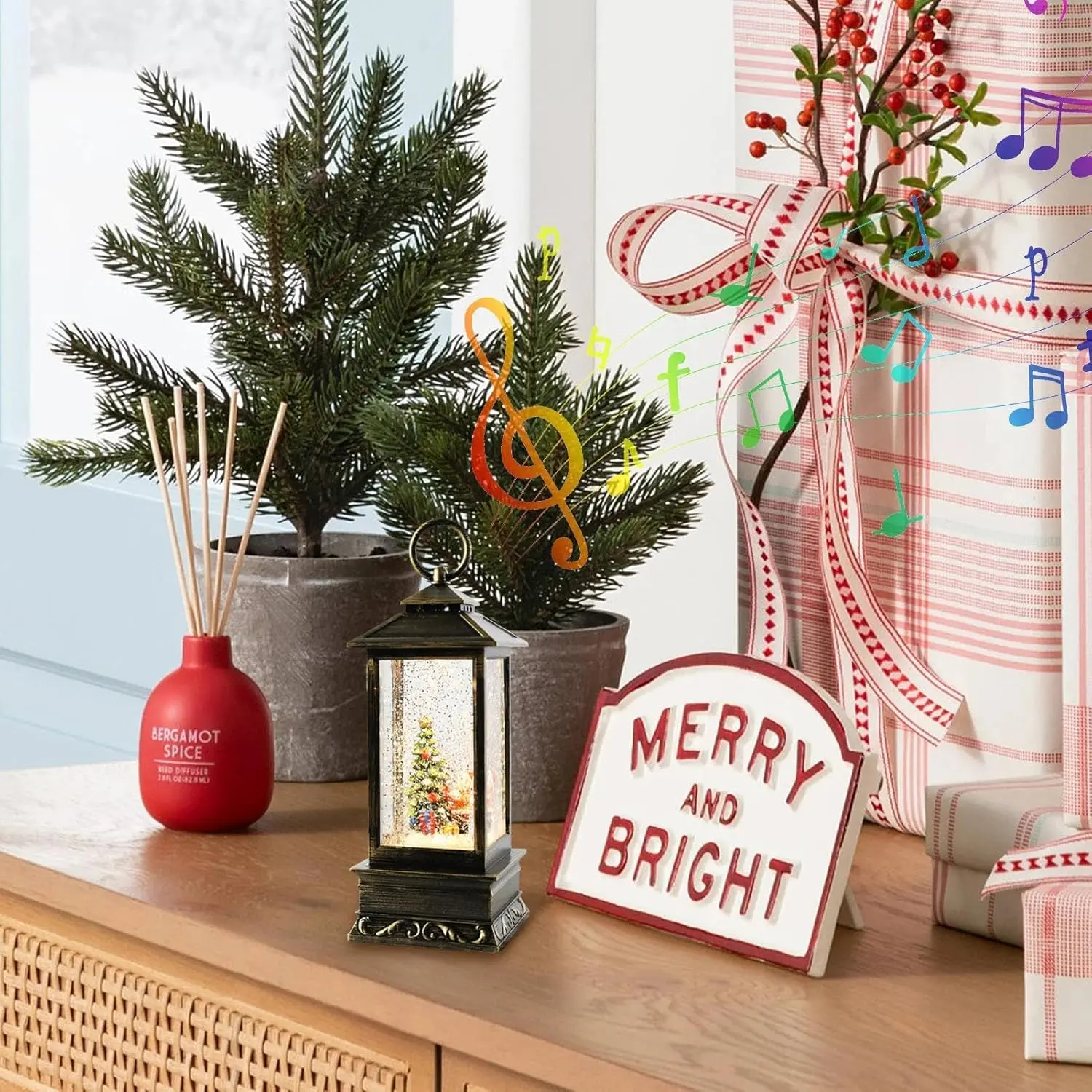 Декоративний новорічний ліхтар "Зимова казка" - Зображення 4