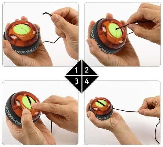 Еспандер кистьовий Powerball, гіроскопічний тренажер для кисті рук Павербол - Зображення 2