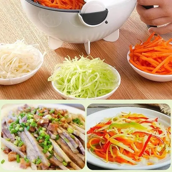 Овочерізка, мультислайсер, тертка basket vegetable cuter - Зображення 10