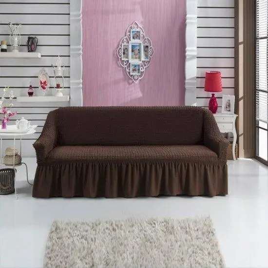 Турецький натяжний чохол на універсальний диван - Зображення 3