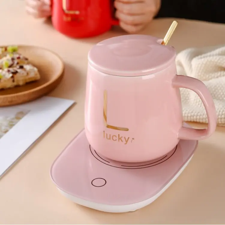 Зелена Чашка на подставке с подогревом Stenson YG01317 L 400мл - Зображення 5