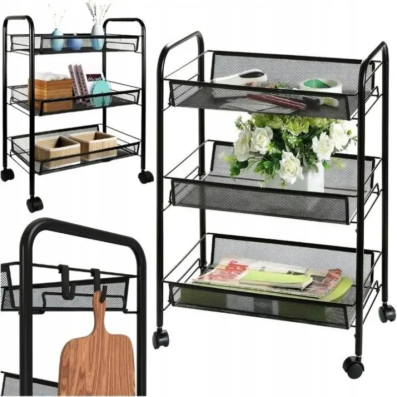 Етажерка органайзер 3-х ярусна на коліщатках - Зображення 2