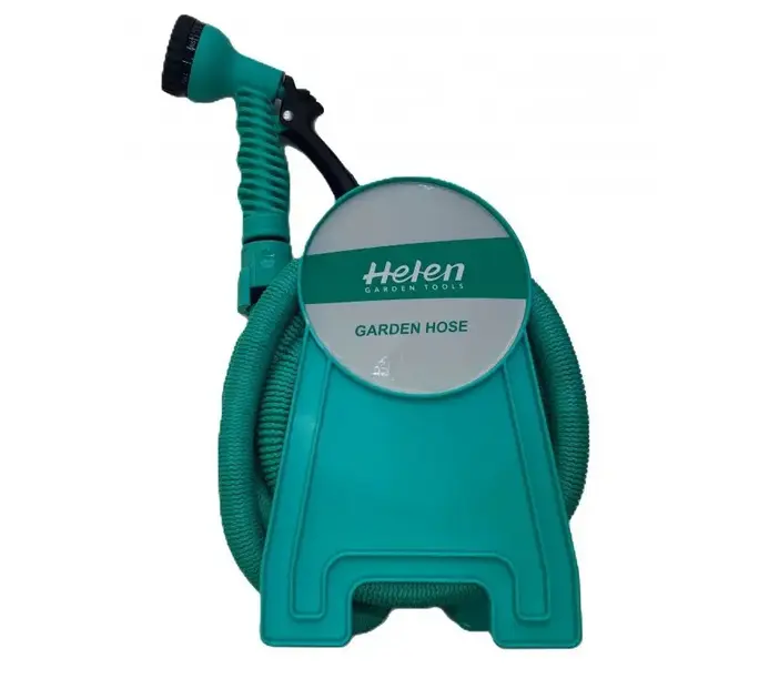 Шланг поливальний 10м з котушкою і розпилювачем з 7 режимами Helen Garden Tools шланг садовий, що розтягується - Зображення 3