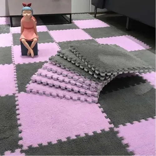 Килимок-пазл з плюшевим покриттям 20 пазлів 30х30х1.5 см - Зображення 3