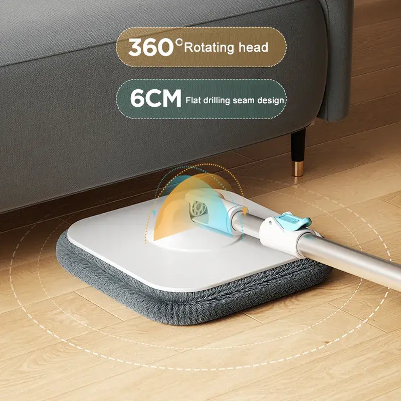 Комплект швабра з відром для миття підлоги Mop with bucket K10, з віджиманням / Складна швабра - Зображення 10