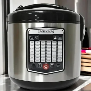 Мультиварка універсальна на 42 програми Crownberg CB 5527 із нержавіючої сталі з чашею на 5л.