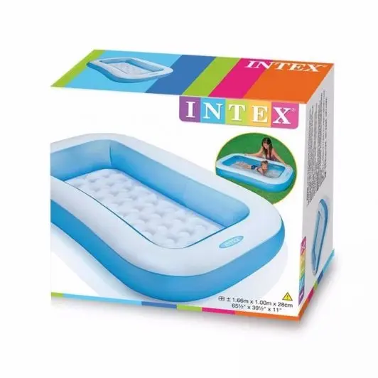 Надувний басейн Intex 166 х 100 х 25 см 90 л Blue - Зображення 2