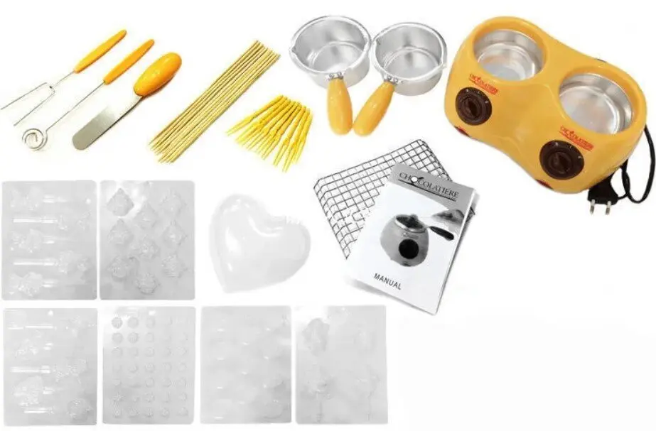 Електричний набір для фондю з двома чашами Chocolatiere - Зображення 2