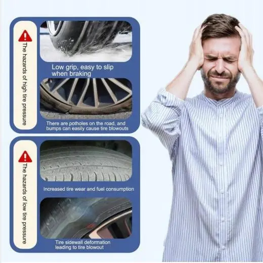 Портативний автомобільний компресор AND1322, насос від прикурювача 12V з манометром - Зображення 9