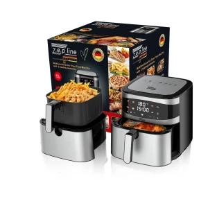 Фритюрниця 12 л з двома тінами 4200Вт Zepline ZP-216 зі знімним кошиком