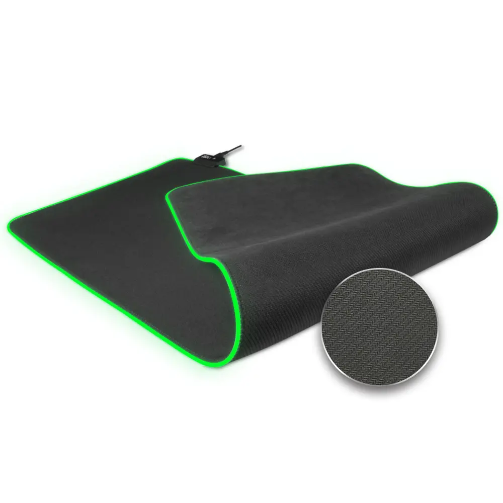 Ігрова поверхня з підсвічуванням, килимок для мишки з підсвічуванням Fantech MPR800s RGB Black 80x30см - Зображення 5