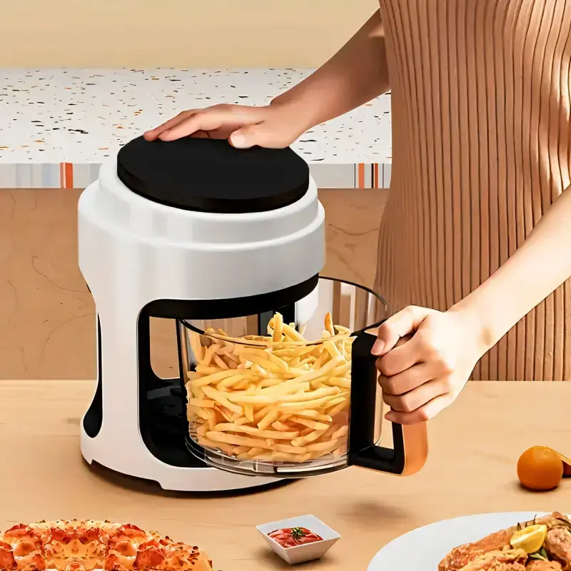 Чорна Аерофритюрниця безмасляна сенсорна на 6л Gold Diamond TK9905 3200Вт - Зображення 5