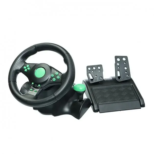 Ігрове кермо з педалями Vibrating Wheel PS3 PC USB - Зображення 2