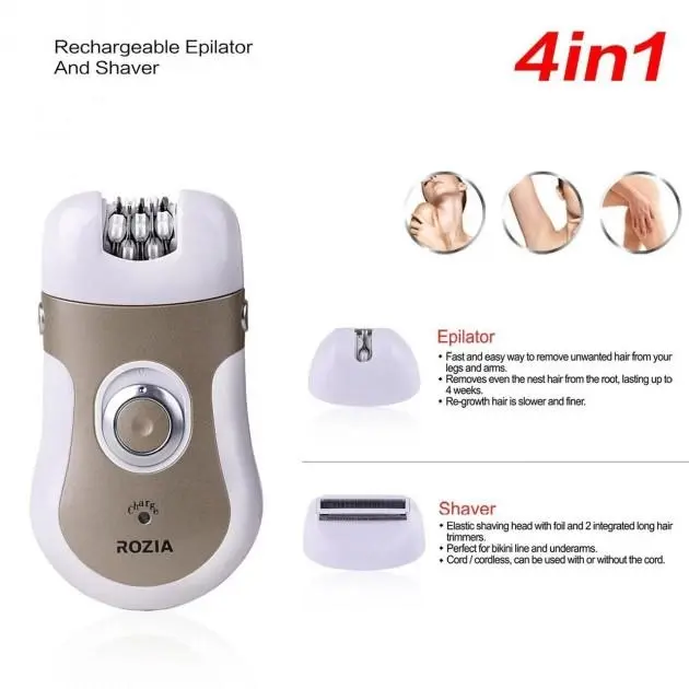 Епілятор пемза Rozia Hb-6006 4 в 1 - Зображення 4