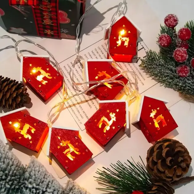 Новорічна гірлянда 3 м, 20 LED, тепле біле світло, USB - Зображення 2