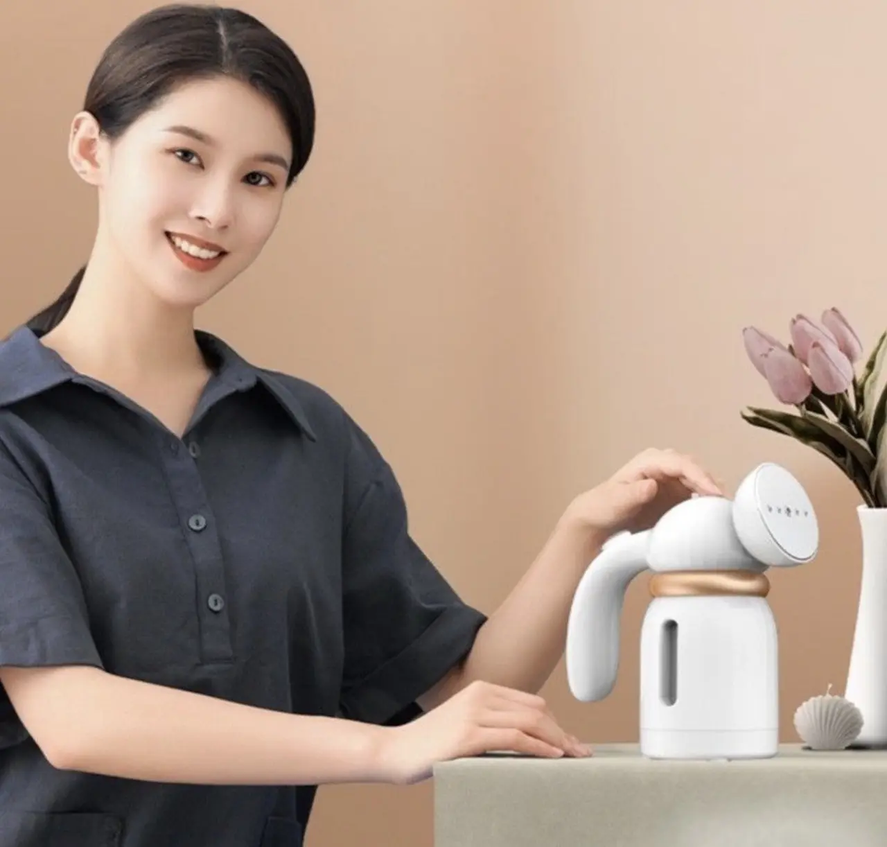 Ручний відпарювач 150мл вертикальний MD2102 800W / пароочисник для одягу - Зображення 4