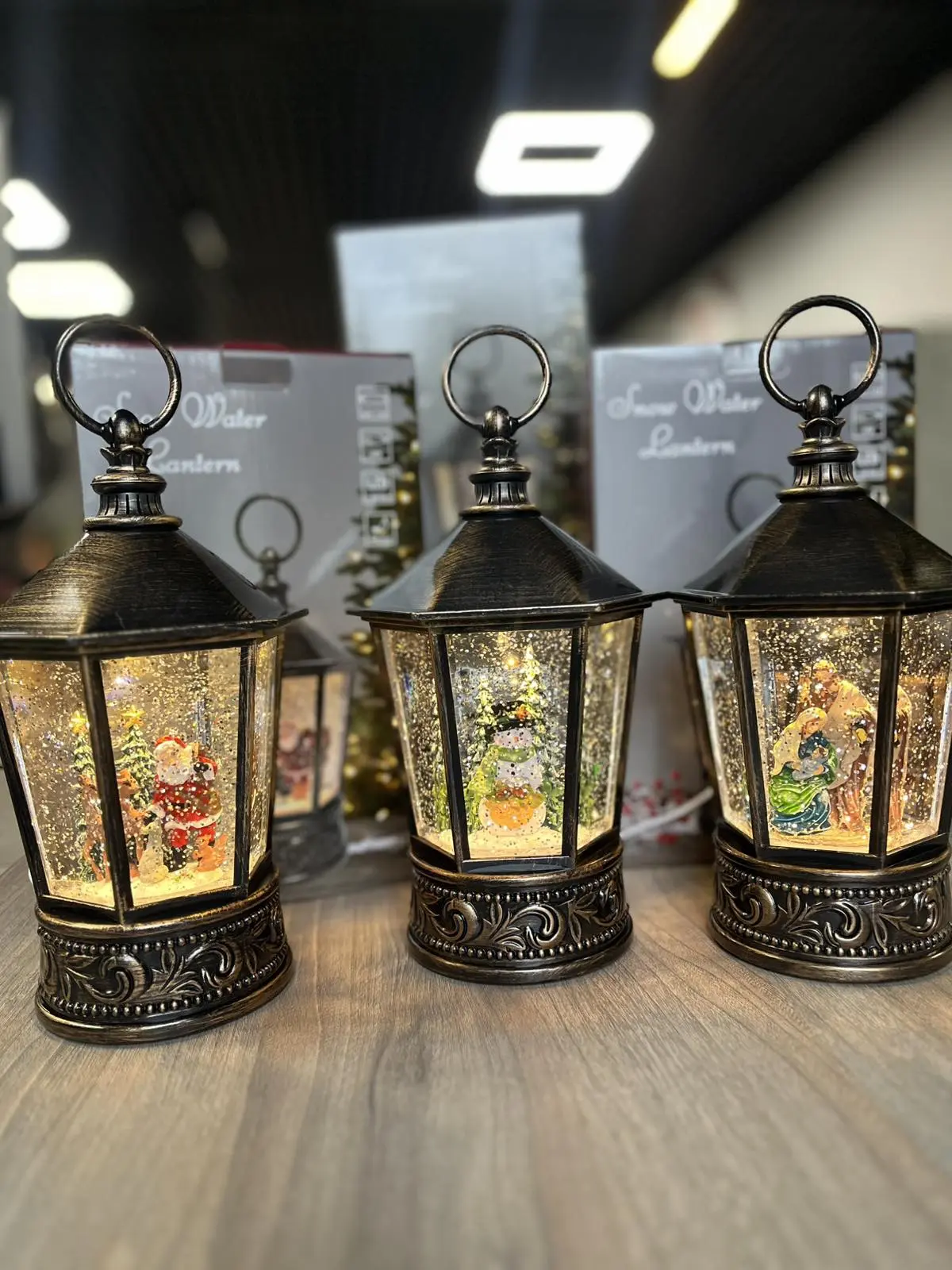 Різдвяна ніч Музичний новорічний ліхтар XMAS WDL 24077A - Зображення 6