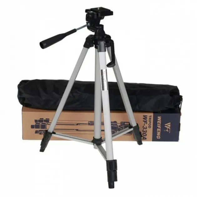 Алюмінієвий штатив TRIPOD TF-330A універсальний для камери або смартфона - Зображення 5