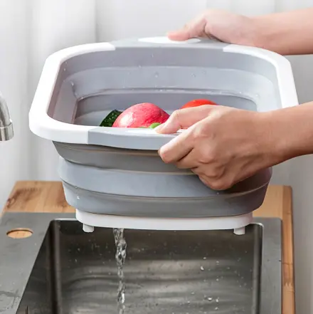 Обробна дошка 2 в 1 Chopper Дошка-миска, дошка контейнер, силіконова дошка - Зображення 2