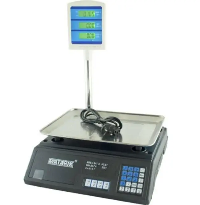 Ваги торговельні MATARIX MX-411 50кг - Зображення 4