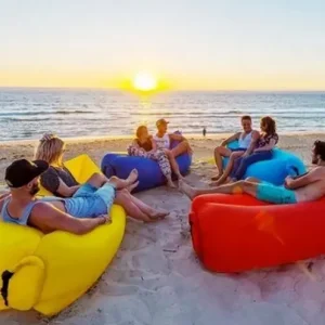 Ламзак надувний диван гамак матрац лежак Lamzac для відпочинку, пляжу, природи 200х60 см