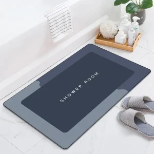 Міцний вологостійкий килимок для ванни Shower Room інноваційний діатомітовий супервсмоктуючий 80*50 см