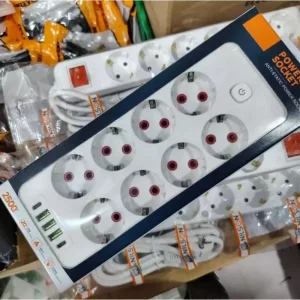 Подовжувач-перенесення з 6 розетками та 3 USB-портами 2500W 5 метри