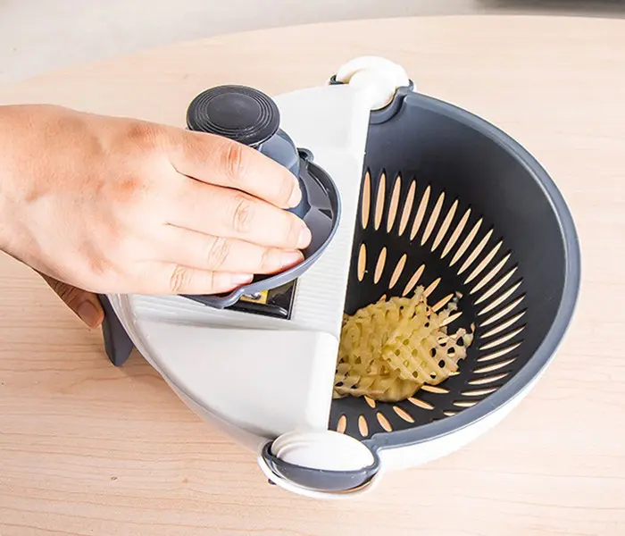 Овочерізка, мультислайсер, тертка basket vegetable cuter - Зображення 9