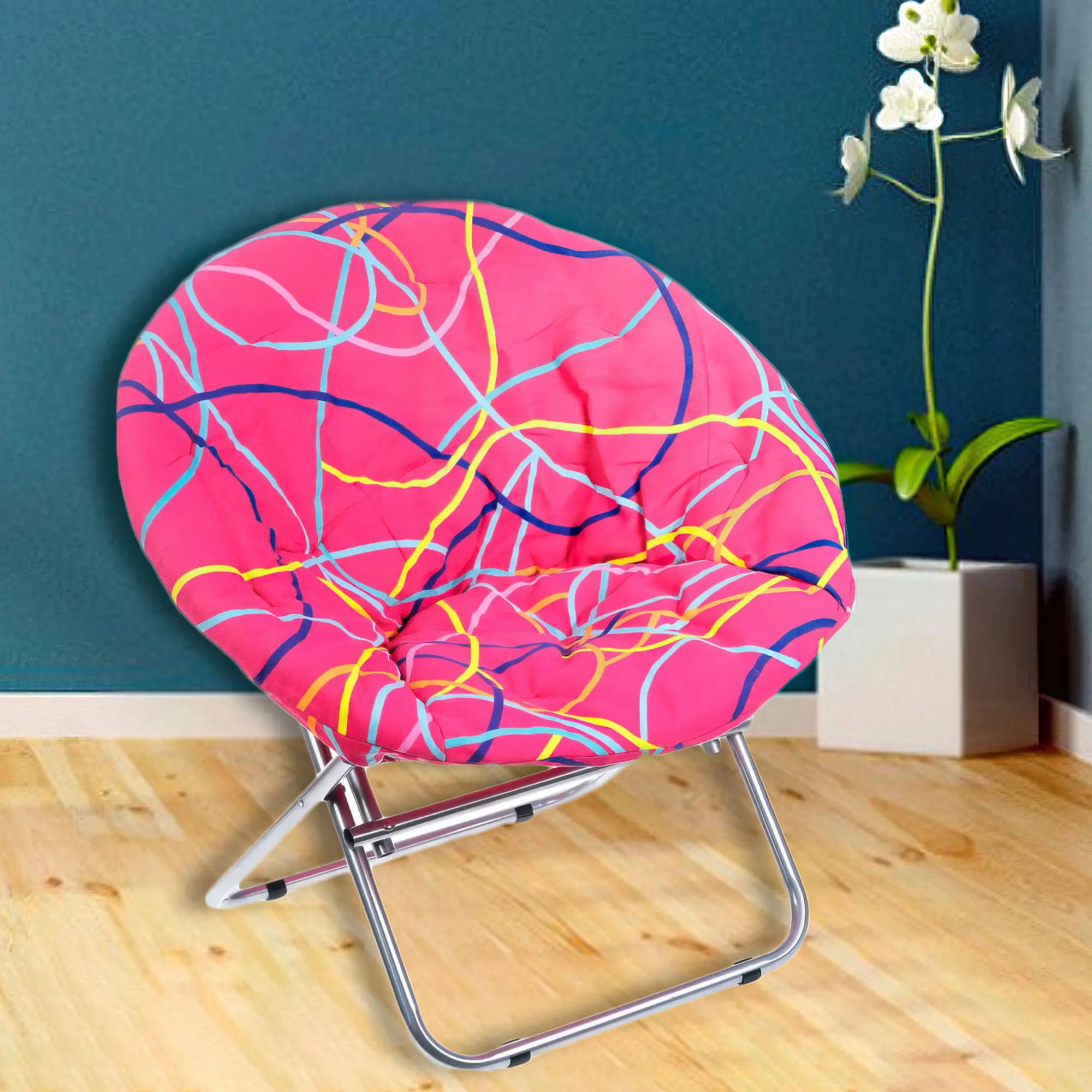 Складаний туристичний похідний стілець зі спинкою XY-8013 Крісло складане для кемпінгу - Зображення 5