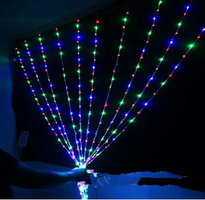 Новорічні гірлянди. Гірлянда водоспад 320-400L 3x3м (10х32 Ламп) Мікс (7149) - Зображення 4