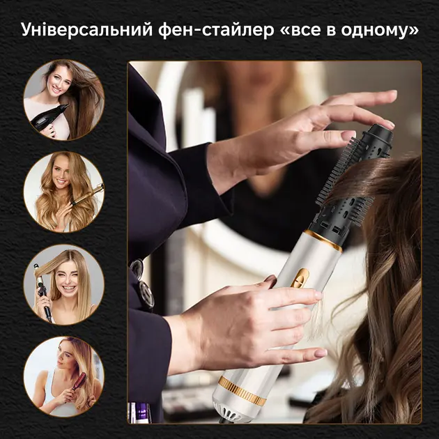 Фен для волосся 3 в 1 швидке сушіння 3-in-1 curling iron AND LY-945 - Зображення 10