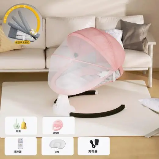 Заспокійливе крісло-гойдалка/колисковий шезлонг WX-088A - Зображення 6