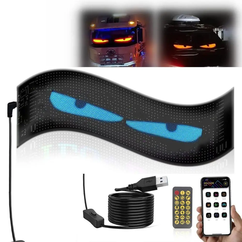 Гнучкий екран LED Matrix Panel APP wifi rgb 192mm 898mm - Зображення 2