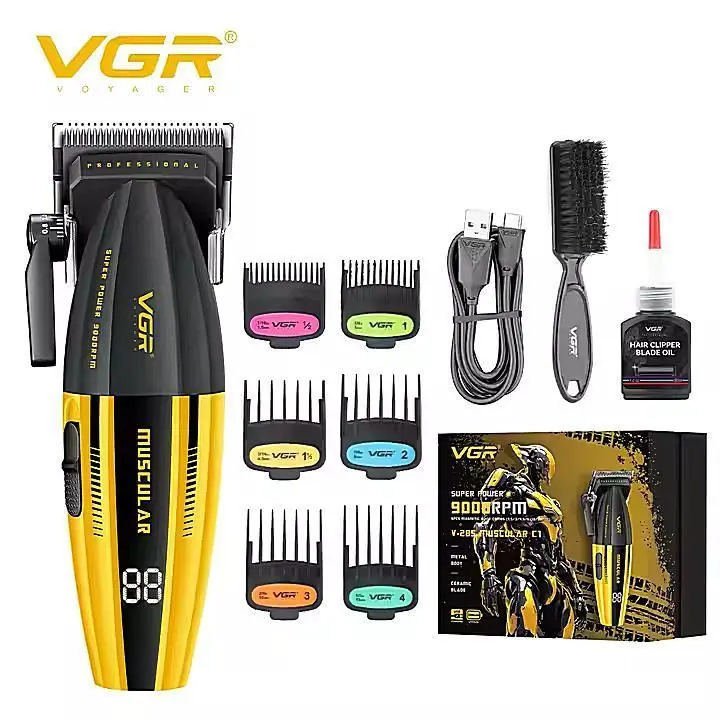Акумуляторна машинка для стрижки VGR V-285 з насадками - Зображення 5