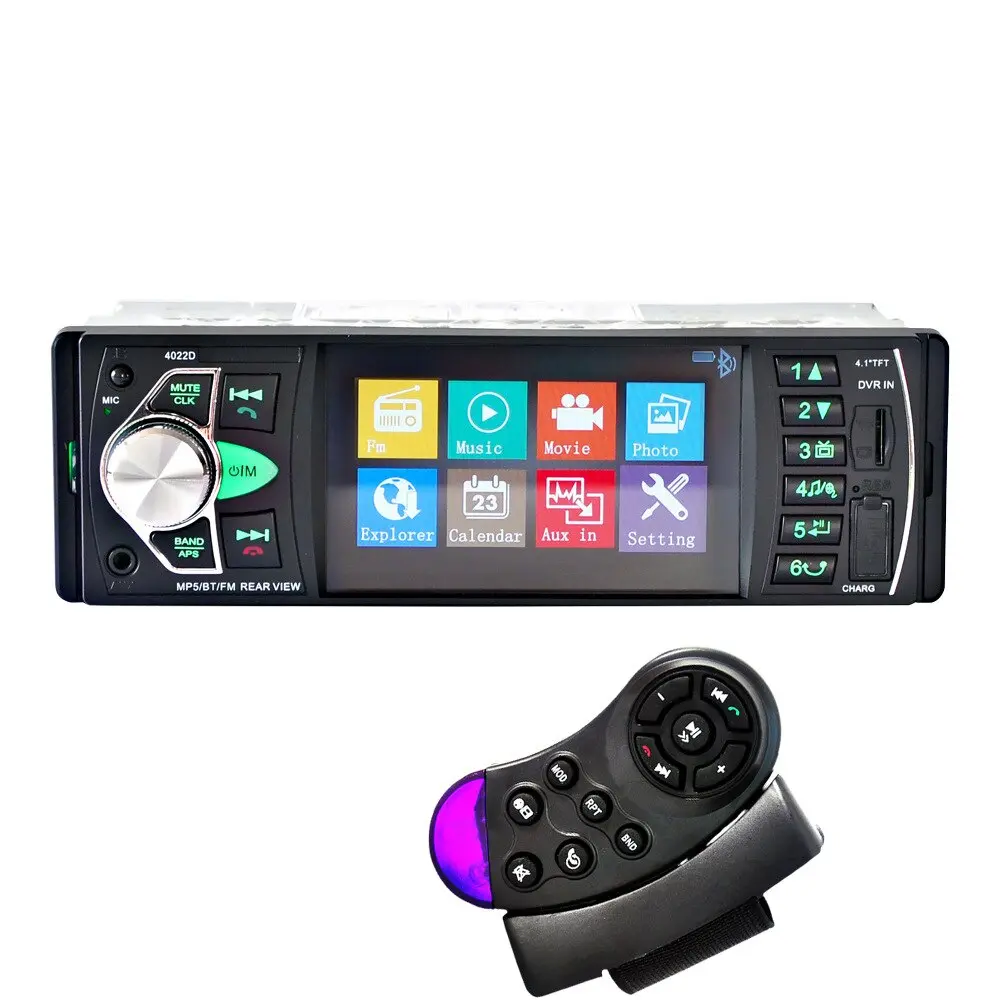 Автомобільна Bluetooth магнітола PI 4023 BT з пультом на кермо та великим екраном - Зображення 2