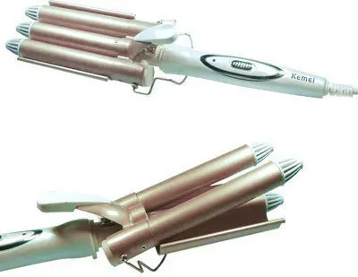 Потрійна плойка Gemei 1988, щипці для завивки, стайлер для волосся - Зображення 4