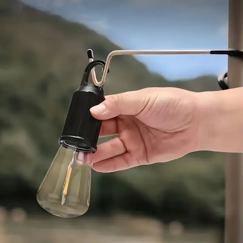 Лампочка з акумулятором + карабін, від USB, BL HK-169C / Підвісна LED лампочка / Ліхтар для кемпінгу - Зображення 5