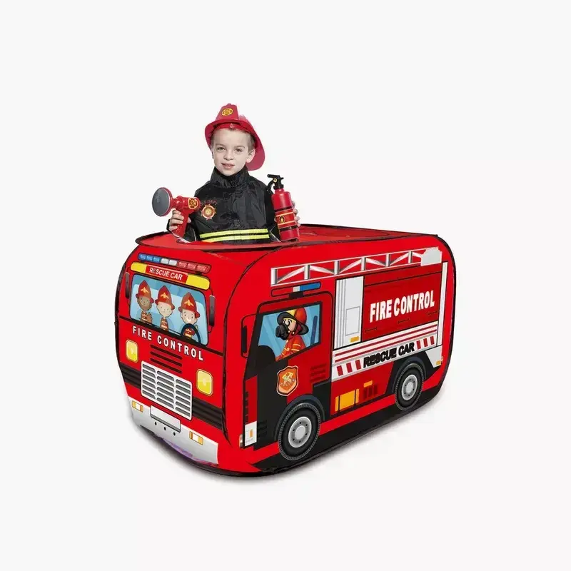 синій Поліцейський автобус Дитячий ігровий намет TK Group TENT 110 х 70 х 70 см у сумці - Зображення 8