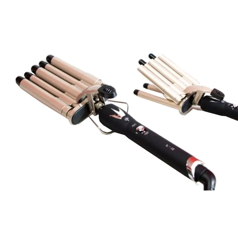 Плойка Хвиля Gemei GM 2933, Щипці для завивки волосся, гофре, плойка п'ять хвиль, накрутка хвиля - Зображення 4