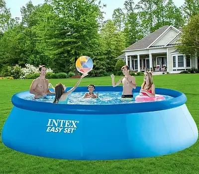 Сімейний надувний басейн 457*84 см 2006 л/год. Intex 28158 - Зображення 3