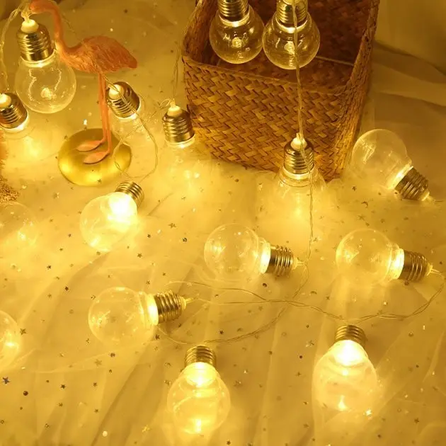 Холодний білий Гірлянда RD-9008 лампа Едісона 75 LED 3,2 м Мікс RGB - Зображення 3