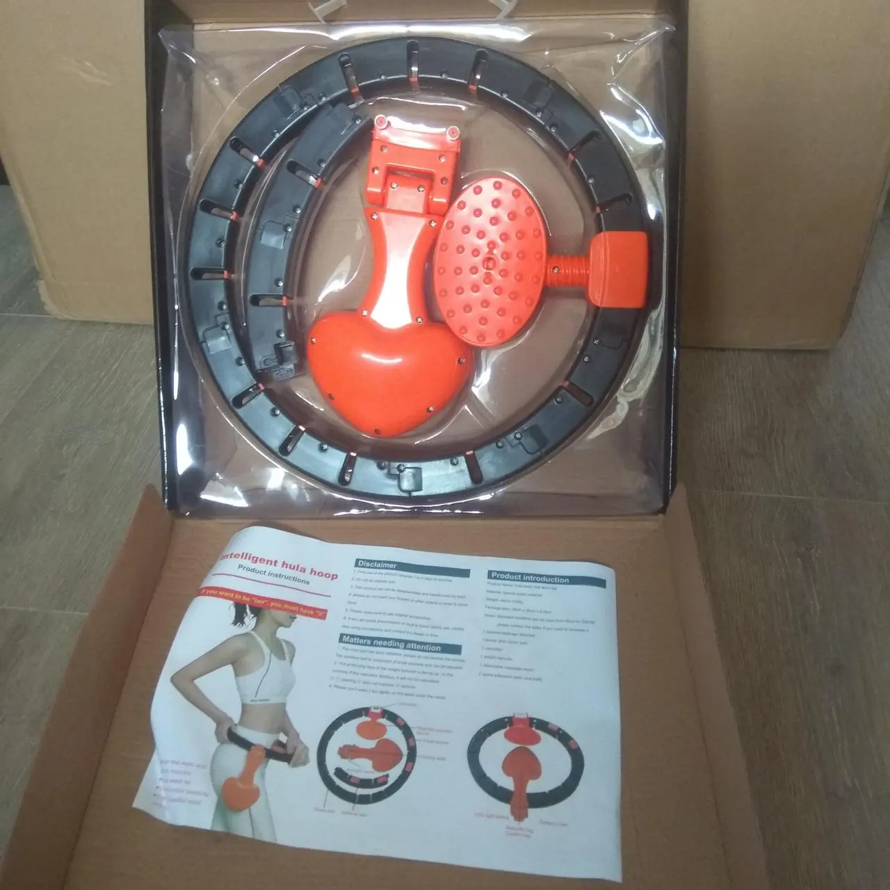 Хулахуп обруч для схуднення, фітнес коло для талії, хула хуп з обтяжувачем Hula Hoop - Зображення 3