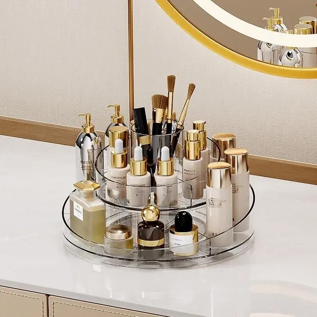 Органайзер для косметики, що обертається на 360 градусів, 2 рівні - Зображення 5