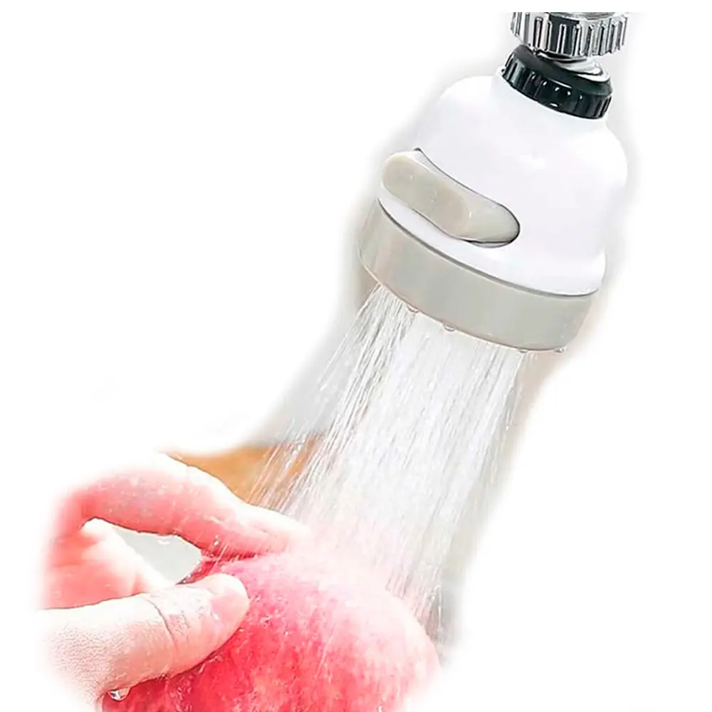 Поворотний аератор-насадка на кран для економії води Homegoods H23 3 режими розпилення, для крана - Зображення 2