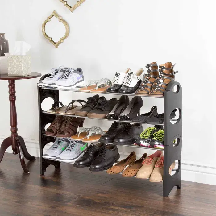 Полиця для взуття Shoe rack 4 полиці 12 пар