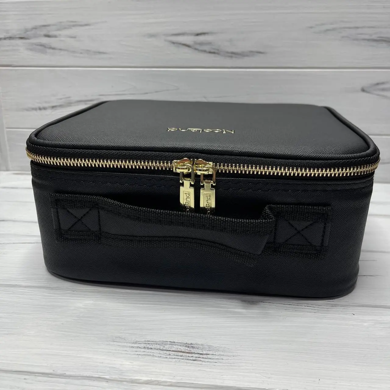 Чорна Органайзер бокс бьюті кейс косметичка валіза сумка для зберігання косметики та приладдя 26х23х10 см - Зображення 9